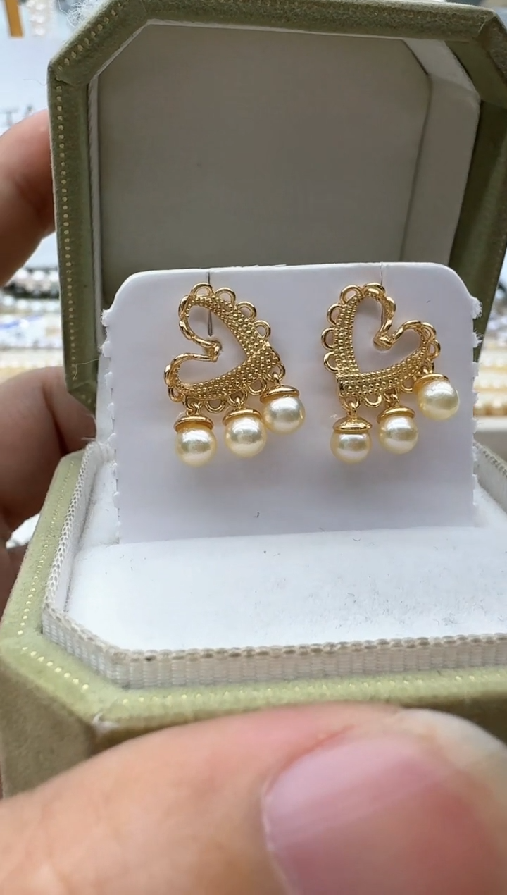 【闪购商品】海水珍珠耳饰银S925镶嵌清货