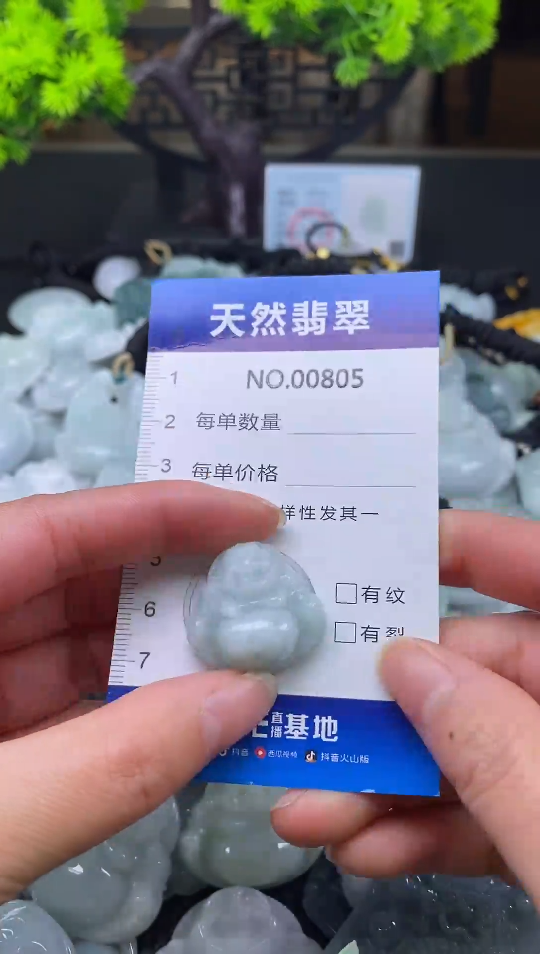 未镶嵌挂件翡翠天然缅甸翡翠805