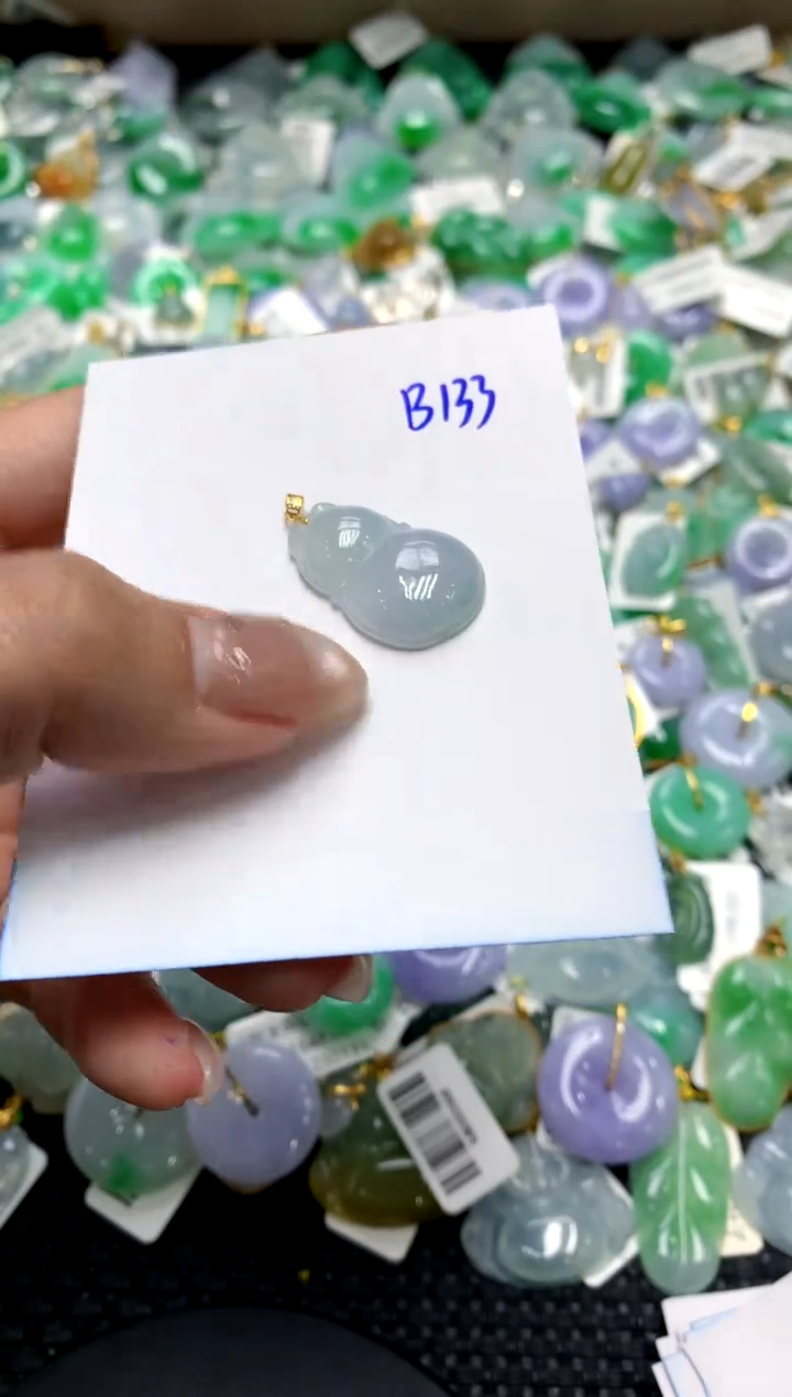 【闪购商品】翡翠颈饰18K金镶嵌1111111111111111