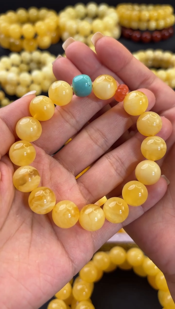 【闪购商品】蜜蜡手链未镶嵌13+蜜糖妖花