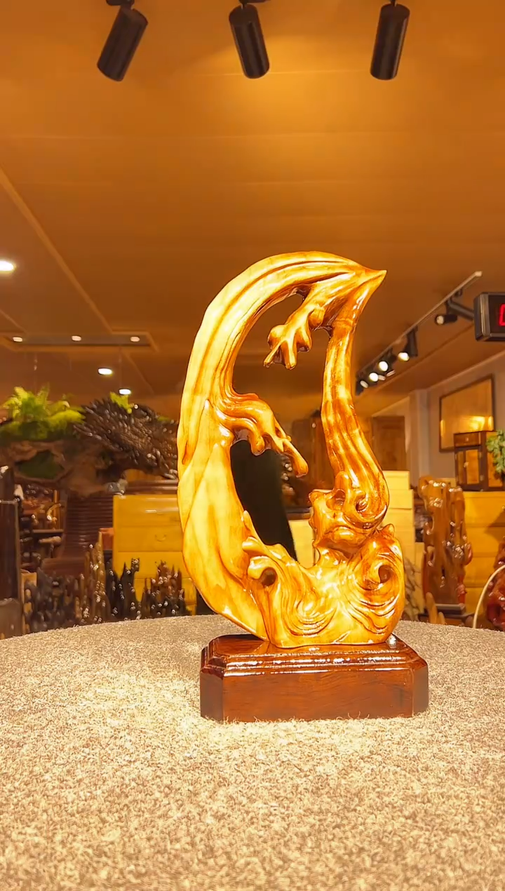 金丝楠木雕款?***?金丝楠木摆件