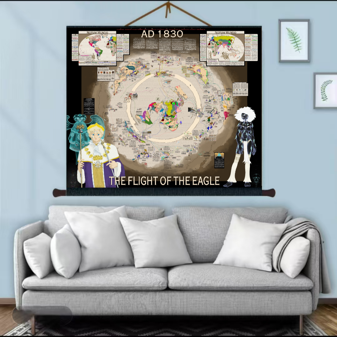 兴趣爱好地平论·地平说地图·南极路线图