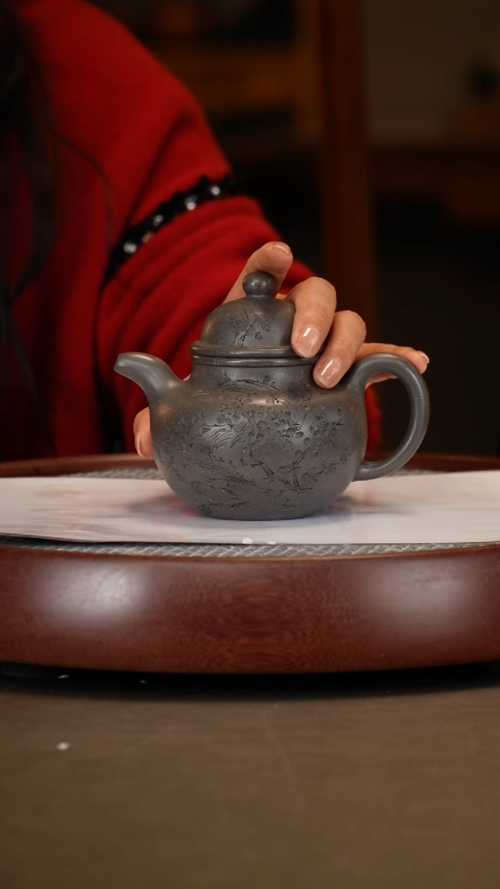 【闪购商品】紫砂茶壶【李霓】天青掇球   260CC