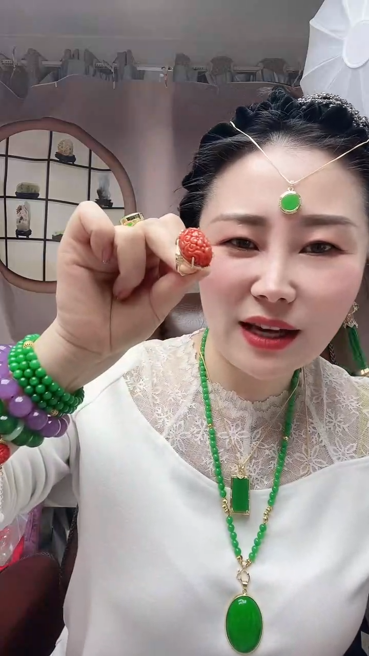 【闪购商品】查罗石戒指14K金镶嵌78号