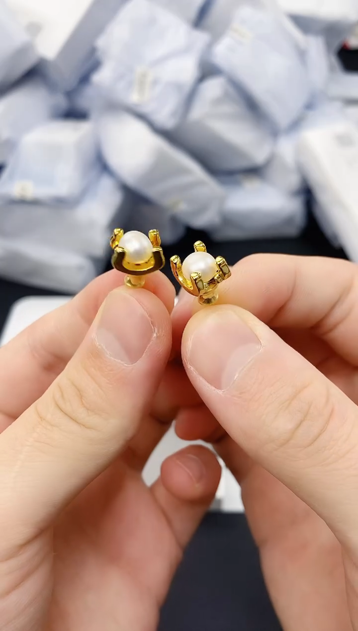 未镶嵌耳饰淡水珍珠ed1071