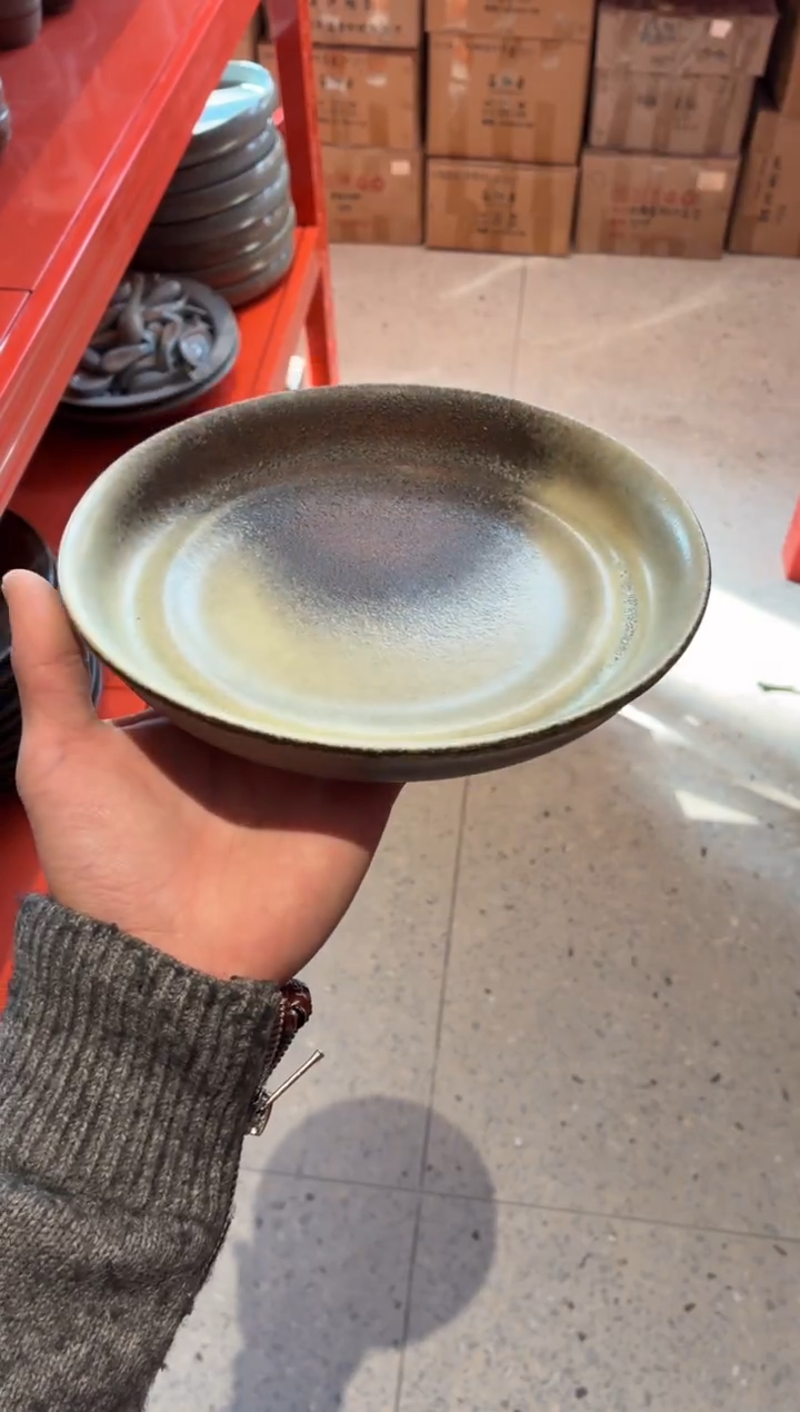 瓷片8寸青灰锅盘（福利款）