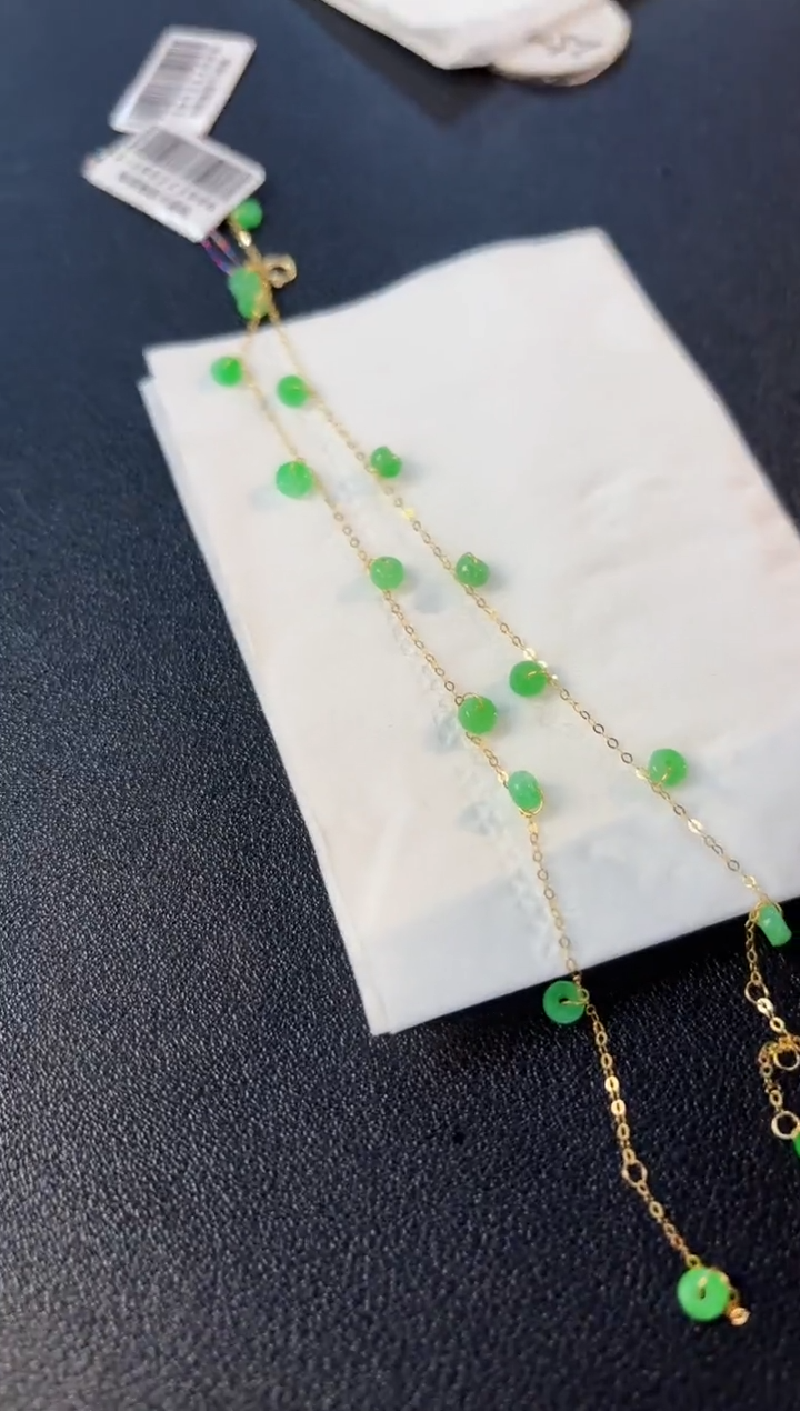 【闪购商品】翡翠手链18K金镶嵌缅料A货/多样性发货/一件