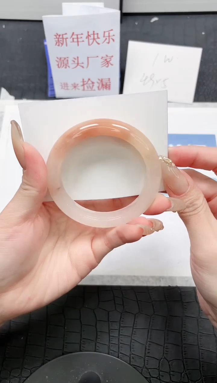 【闪购商品】石英质玉手镯未镶嵌V59-54.2