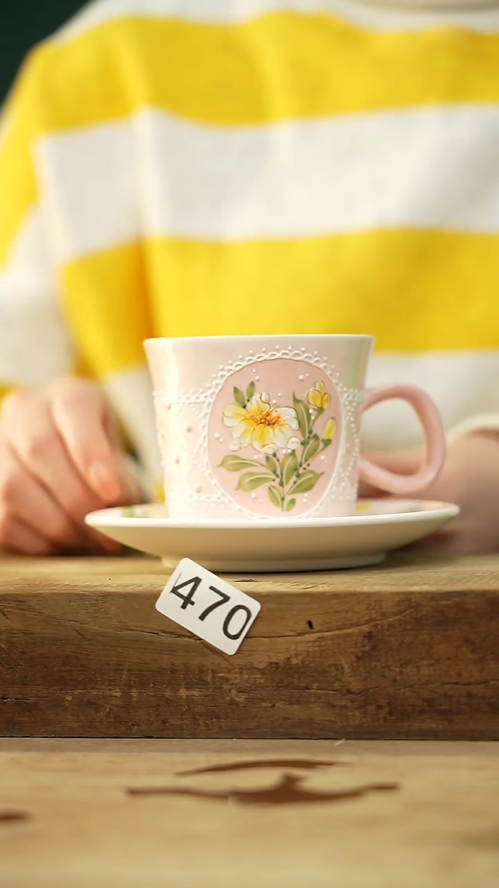 【闪购商品】瓷片新品！设计师款手绘/咖啡杯 喜喜