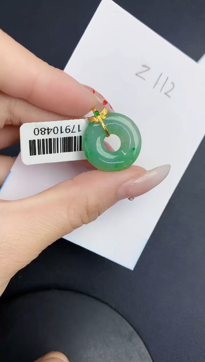 【闪购商品】翡翠颈饰18K金镶嵌00000000000