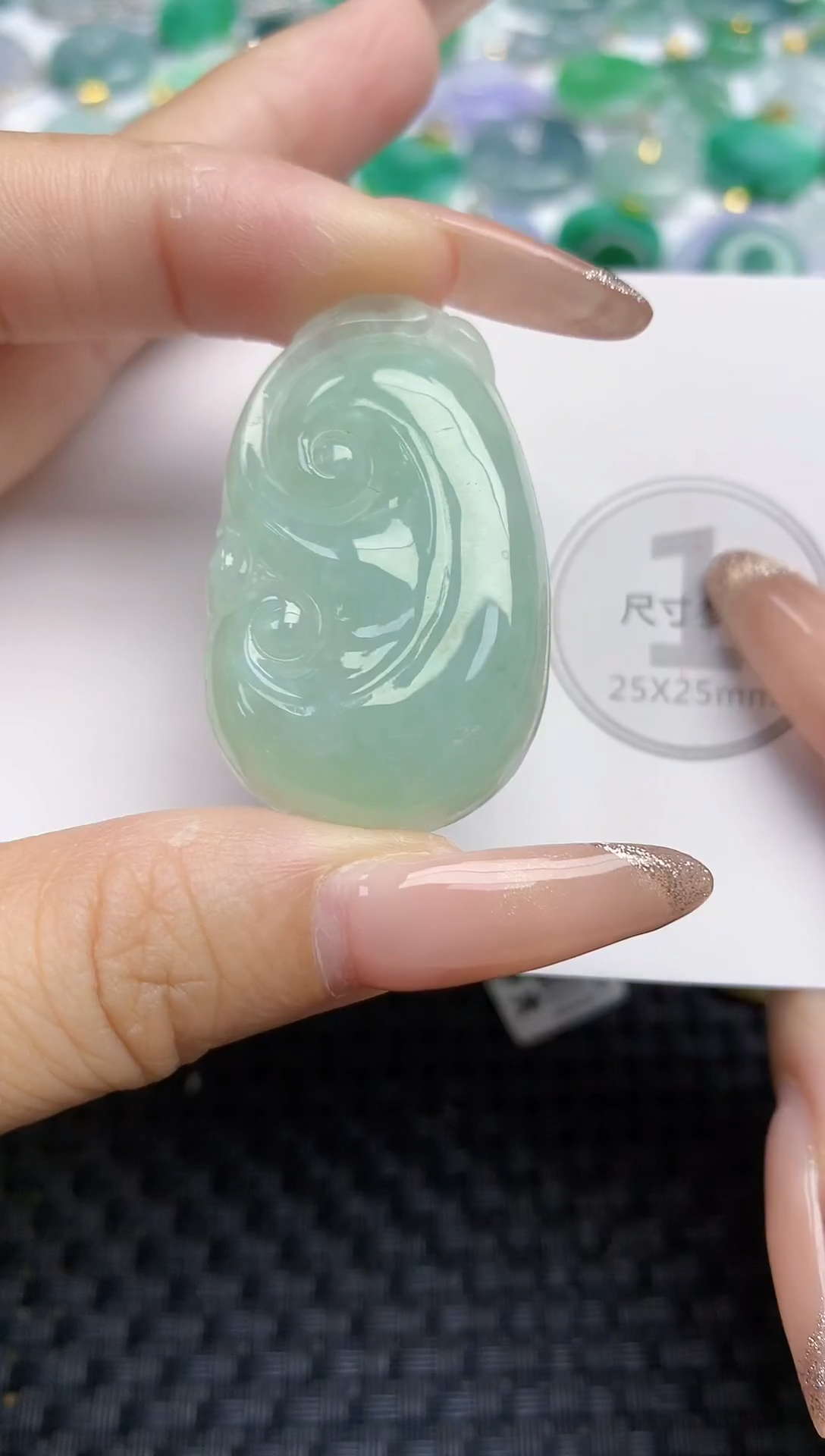 颈饰未镶嵌翡翠天然缅甸A货翡翠百元以上9元证书费自理