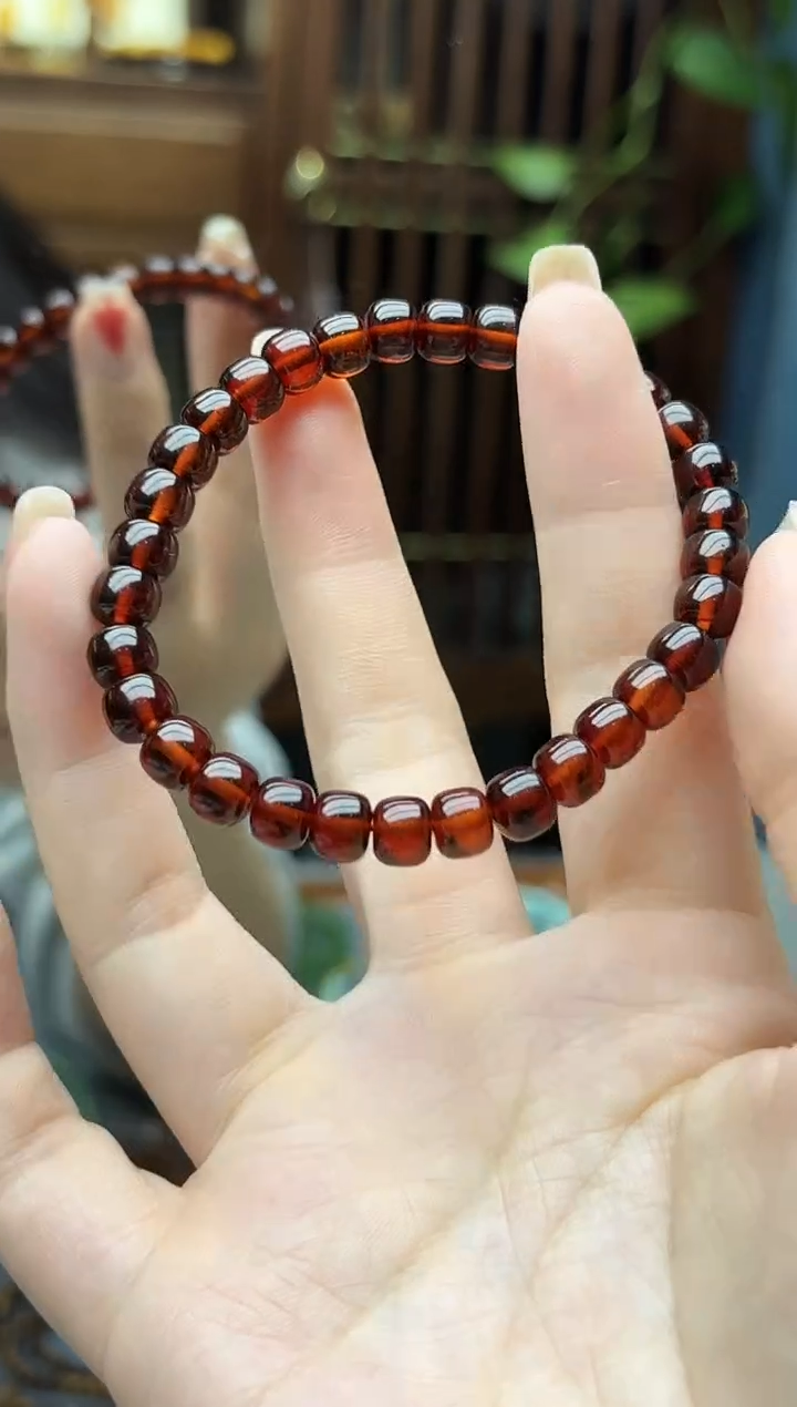 裸石琥珀未镶嵌琥珀老型手串SAF