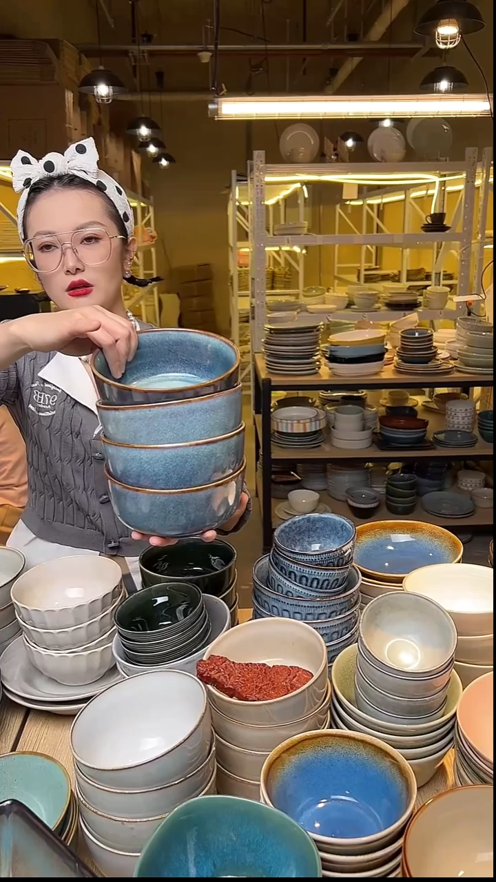 瓷148外贸尾货窑变釉下彩默认微瑕