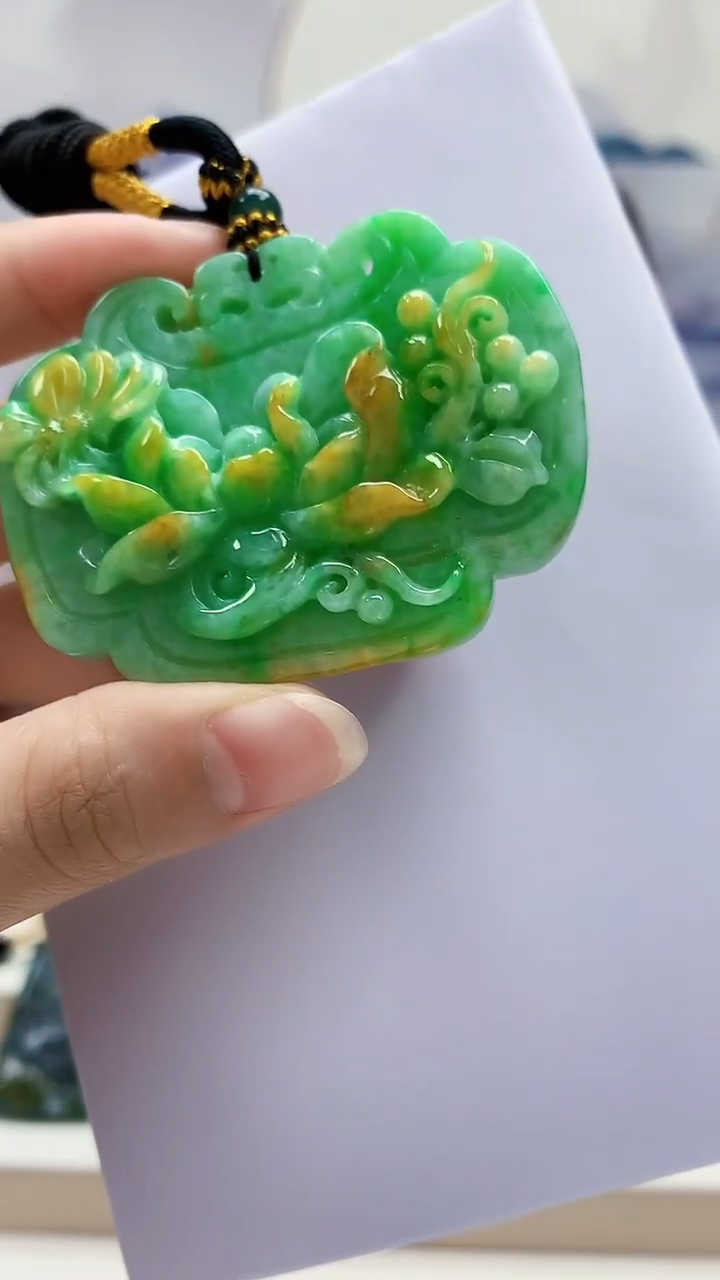 未镶嵌定制翡翠5060lr-毛货挂件5