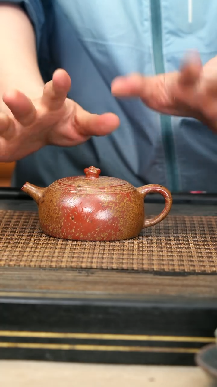 紫砂壶ZCJ109 《玉环》朱泥