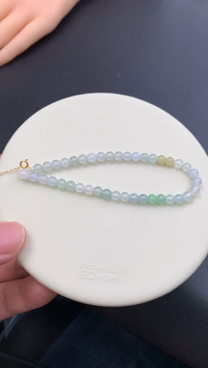 18K金镶嵌定制翡翠48小时鉴赏期 退货不扣服务费