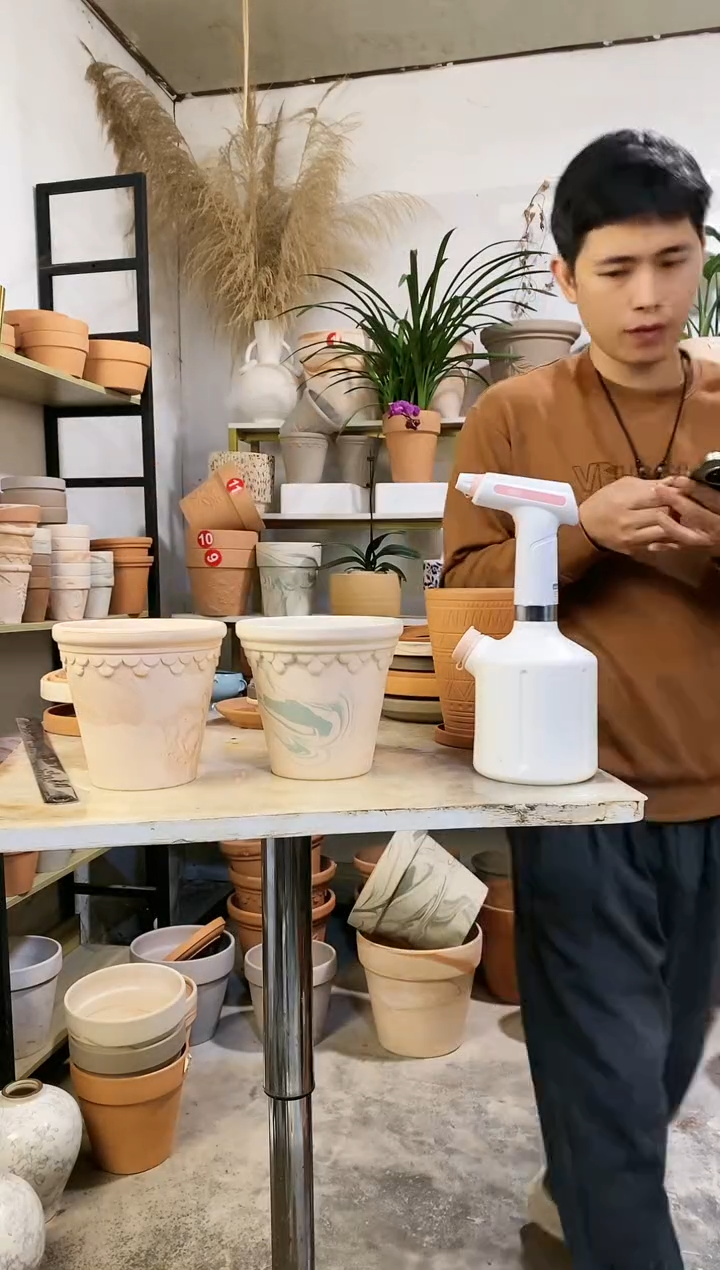 【闪购商品】红陶16*15巴洛克双色组合 2盆无托