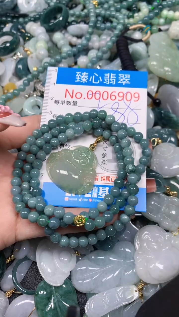 【闪购商品】翡翠颈饰未镶嵌含绳0006906