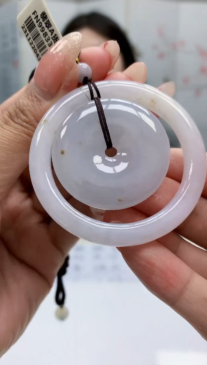 【闪购商品】定制翡翠未镶嵌0405MM-毛货挂件40