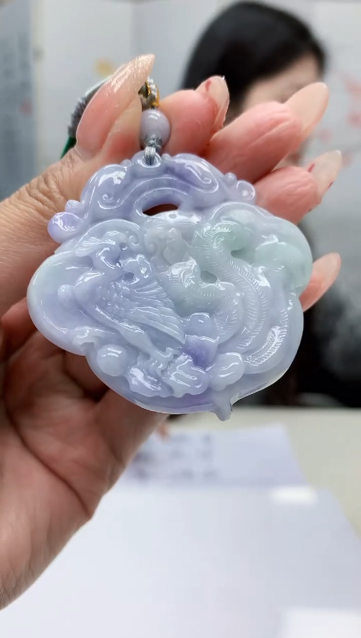 【闪购商品】定制翡翠未镶嵌0405MM-毛货挂件64