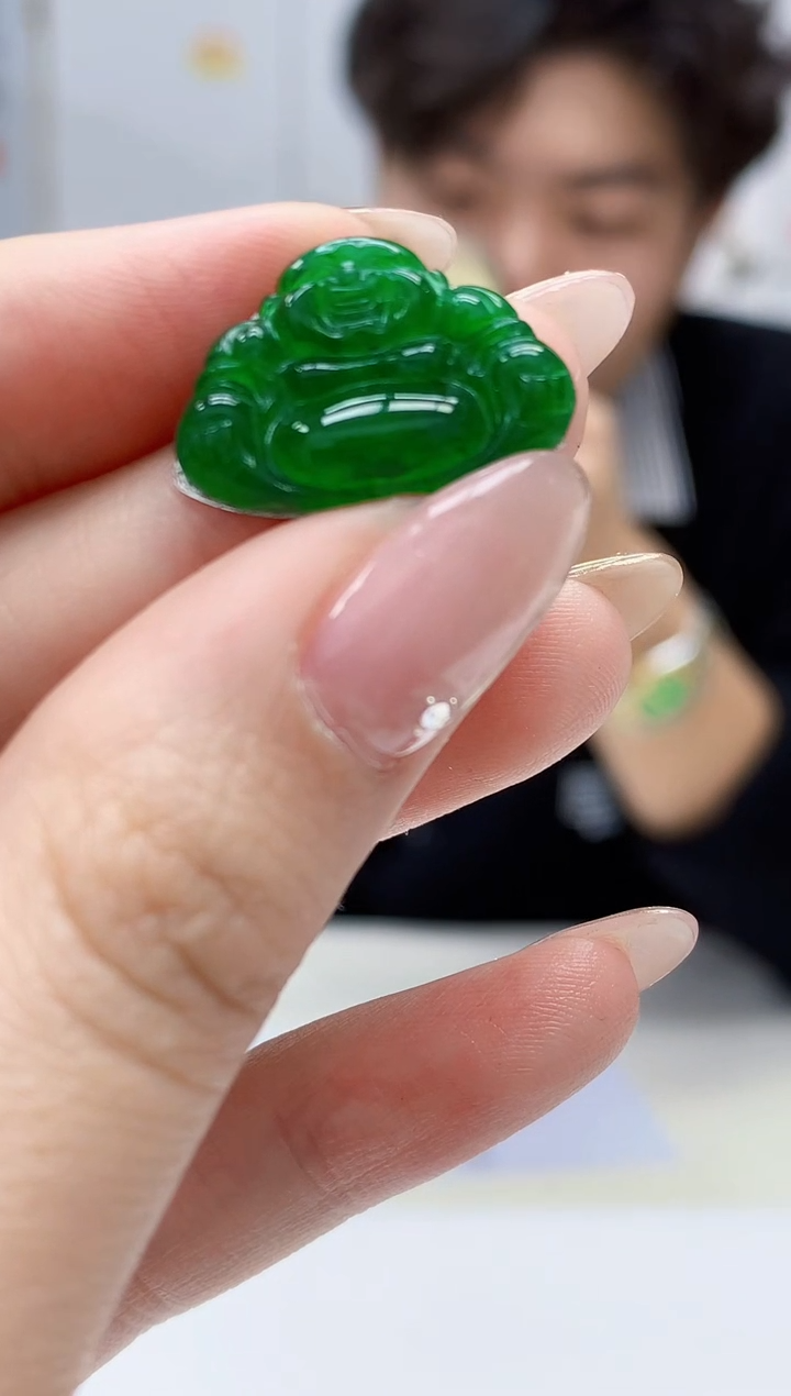 【闪购商品】定制翡翠未镶嵌5145jw-毛货挂件51