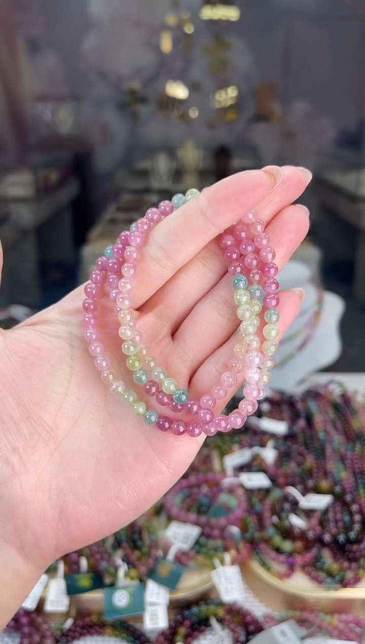 【闪购商品】碧玺/未镶嵌5mm+碧玺多圈多样性发货