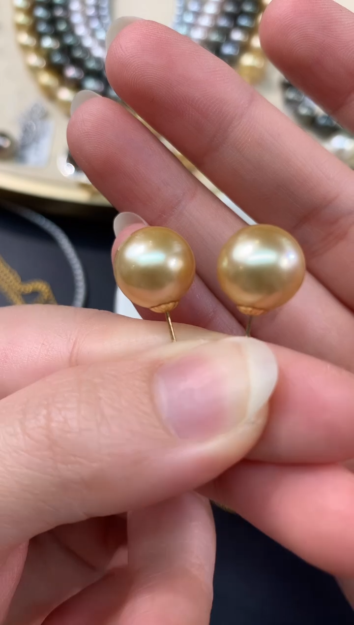【闪购商品】海水珍珠耳饰18K金镶嵌A287|3999