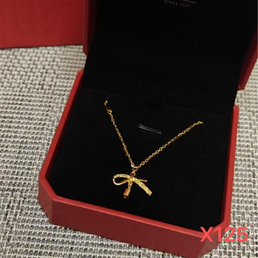 铜项链 【芭蕾丝带】普通金属项链X125