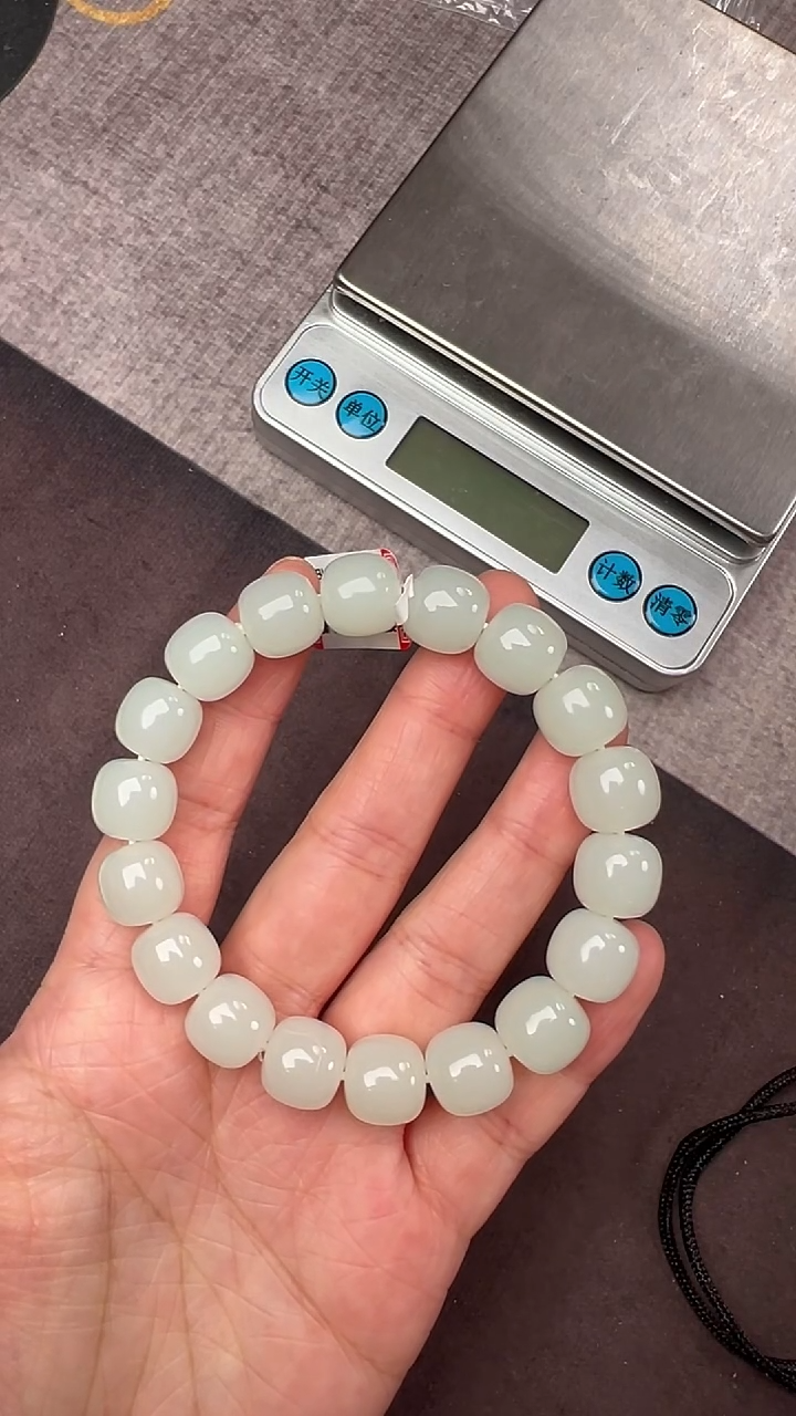【闪购商品】和田玉手链未镶嵌白玉老型HBHT000675