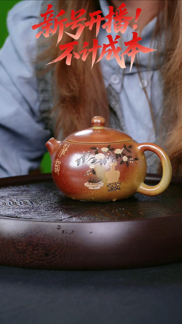 茶壶紫砂宜兴紫砂壶花瓶西施