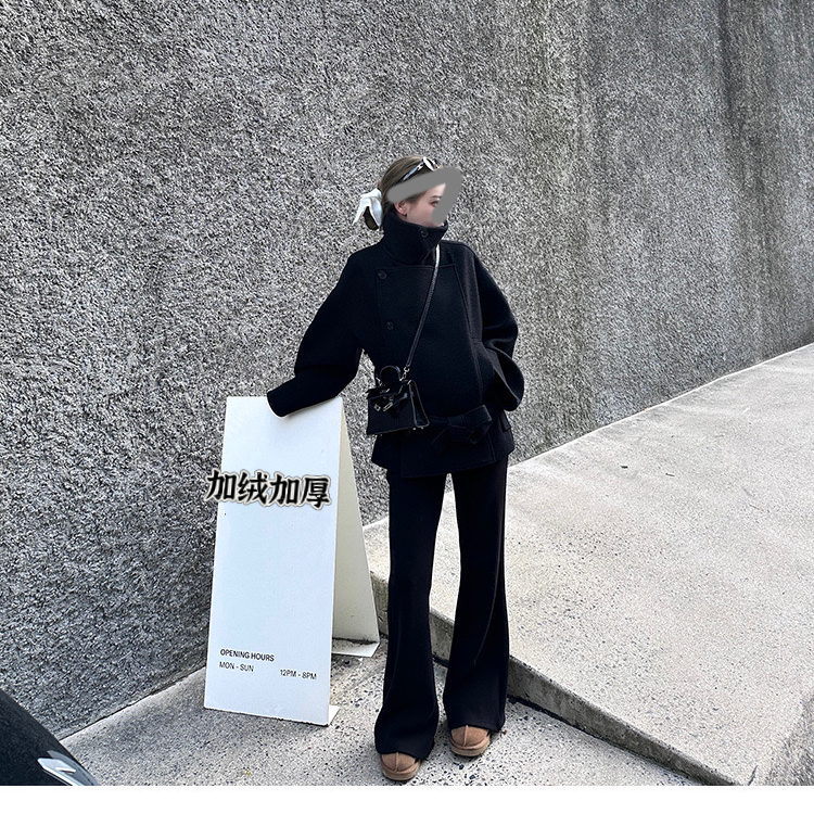 JINGJING【马蹄裤】2025大码女装秋冬新款弹力无拘束加绒显瘦马蹄裤