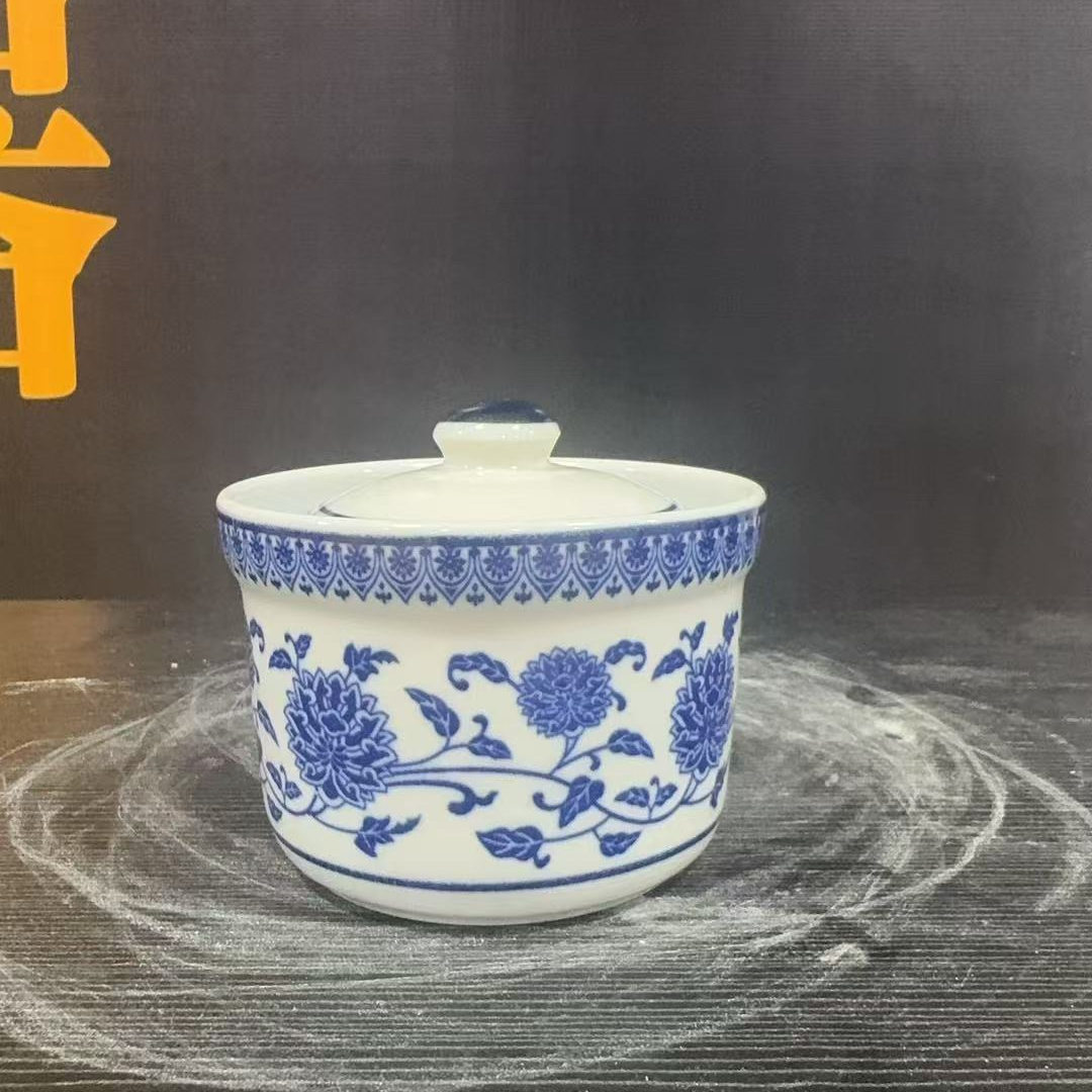 景德镇陶瓷青花茶叶罐200ML