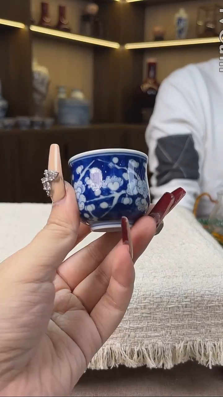 瓷片景德镇毛仔柴窑杯