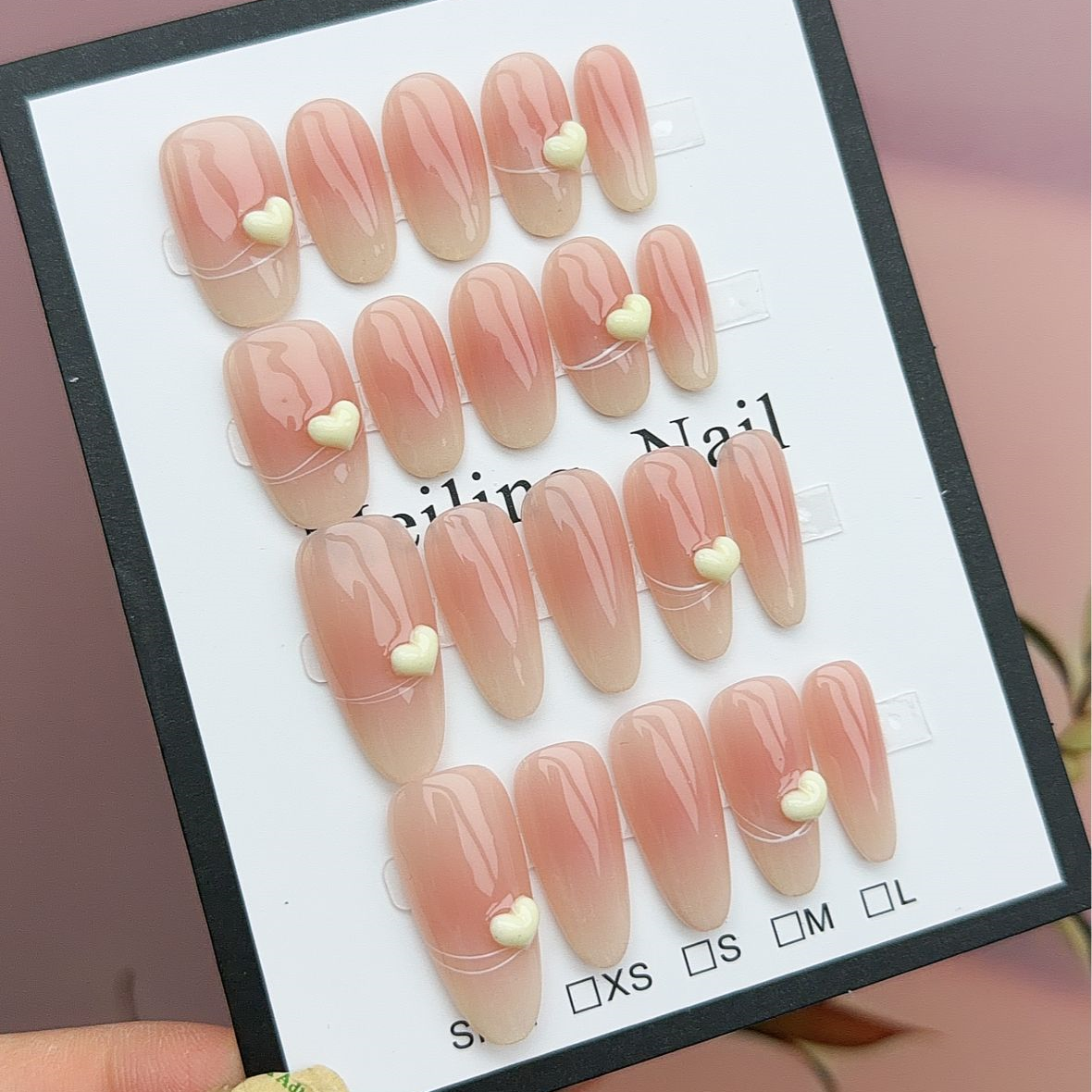 【A277奶黄包】-简约日常穿戴甲美甲