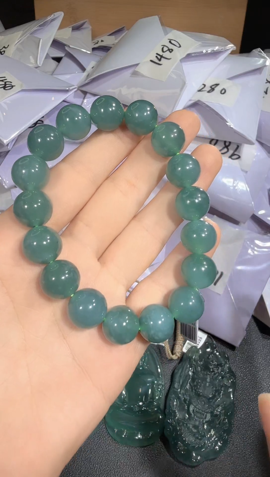 未镶嵌手串翡翠手串-多样性发其一