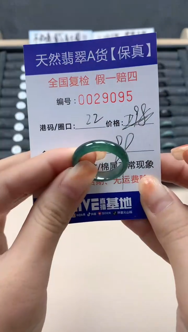 【闪购商品】翡翠戒指未镶嵌天然29095