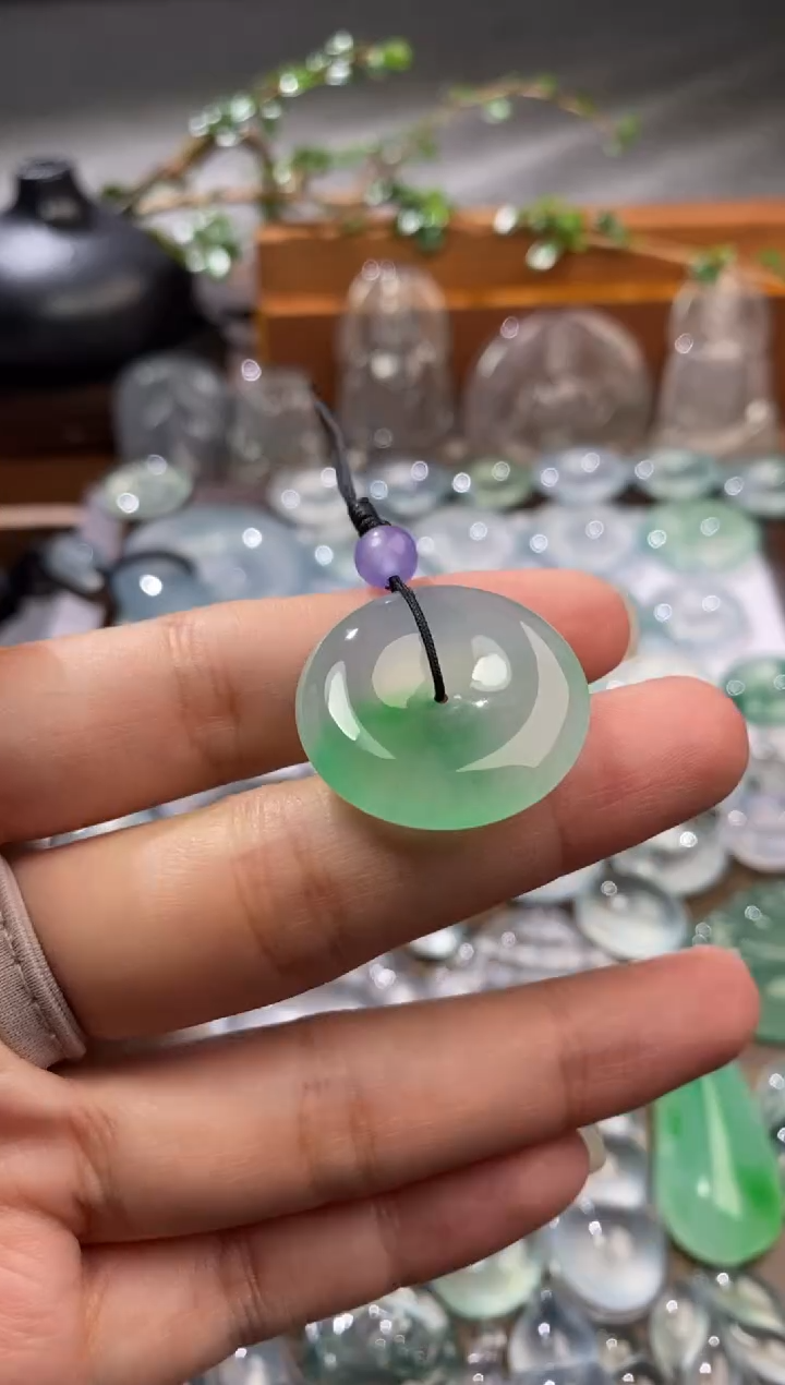 吊坠(不含链)未镶嵌翡翠扣子