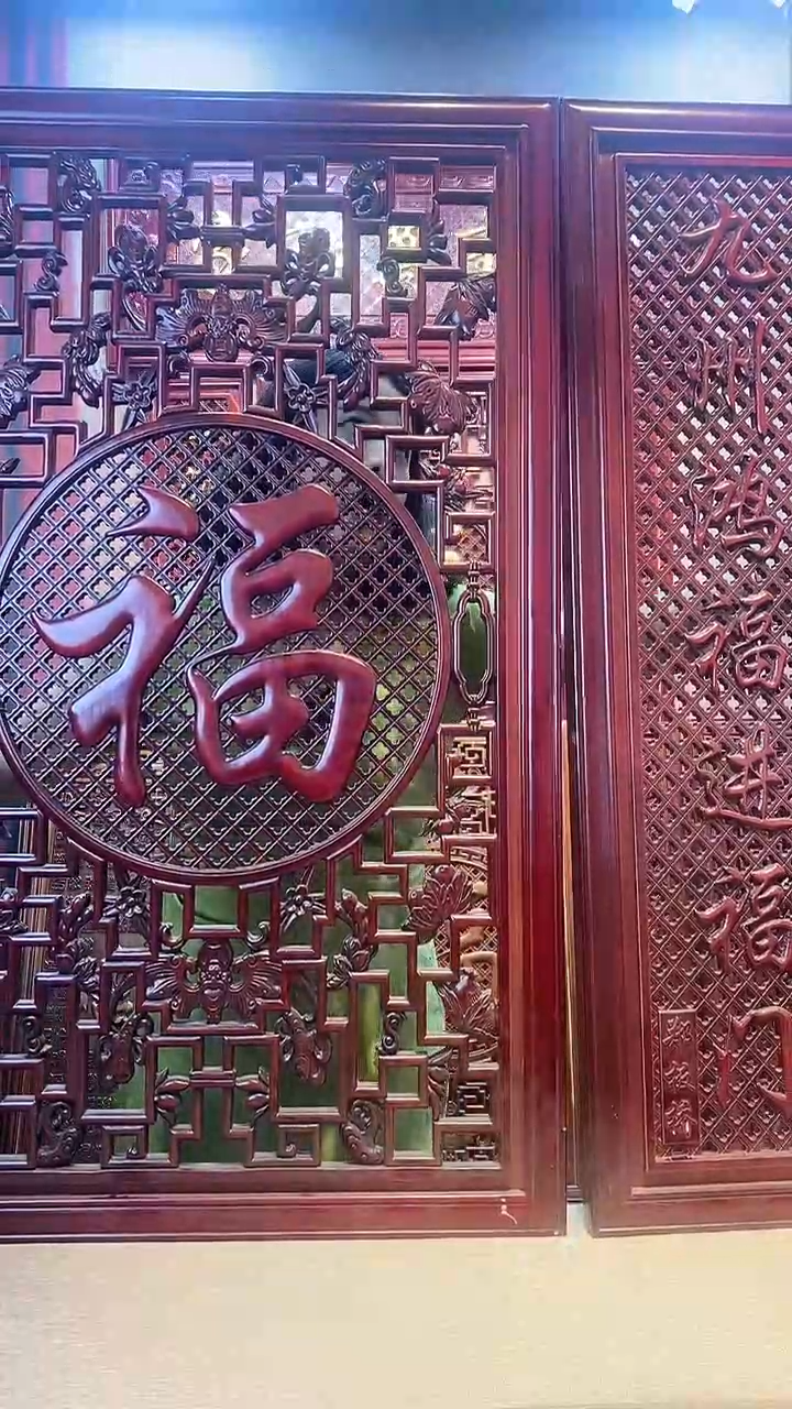 香樟木100*120小中堂三件套