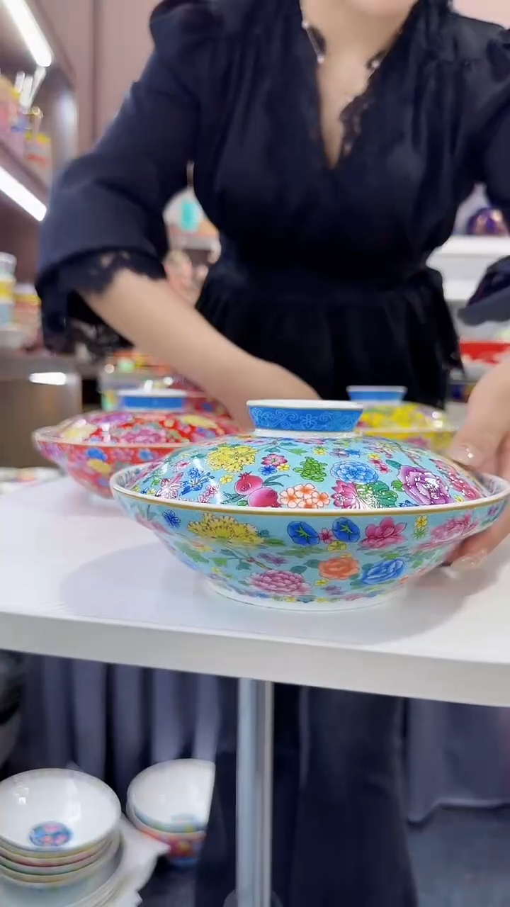 瓷片7.5英寸【盖盘】1个景德镇陶瓷