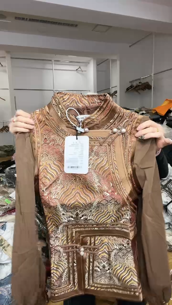 纱袖马甲       M码       80-105斤