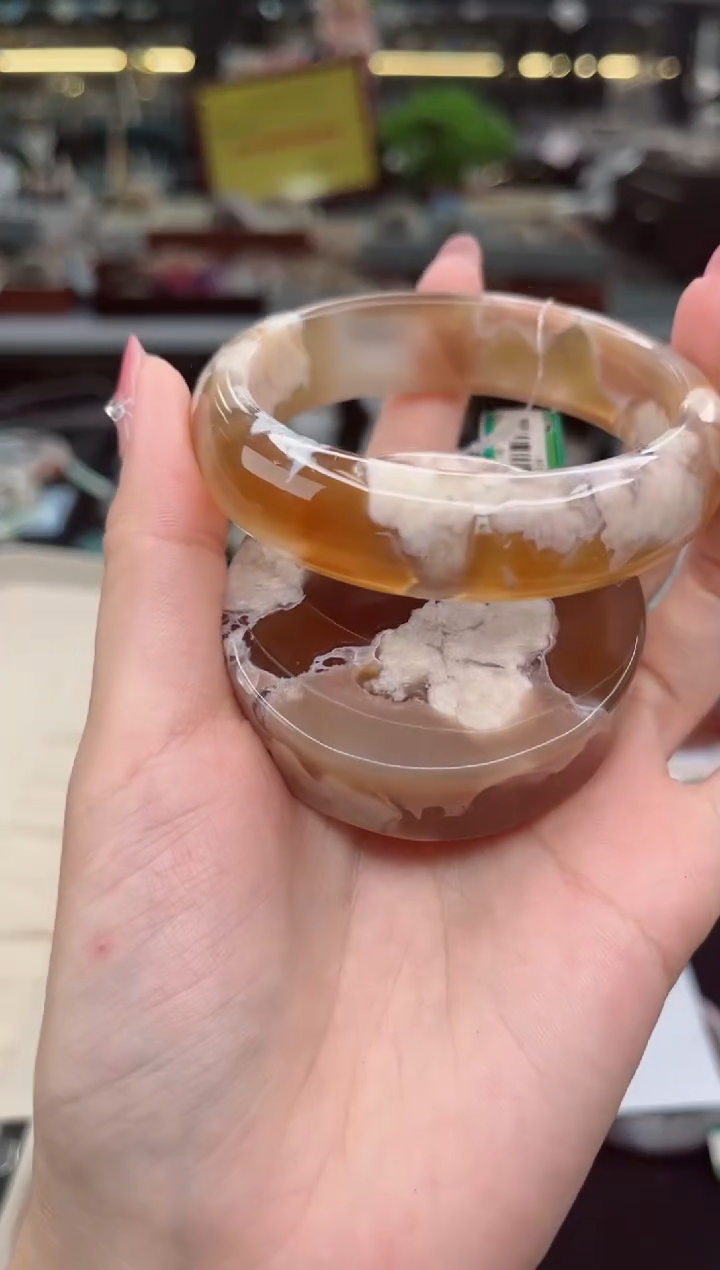 【闪购商品】石英质玉手镯未镶嵌58圈口（赠品镯心）6570268