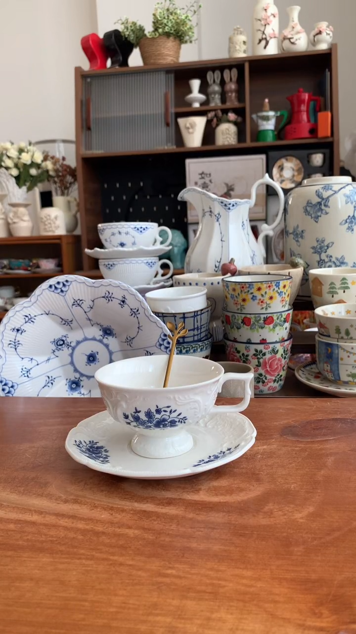 瓷【玛格丽特】咖啡杯【送勺】