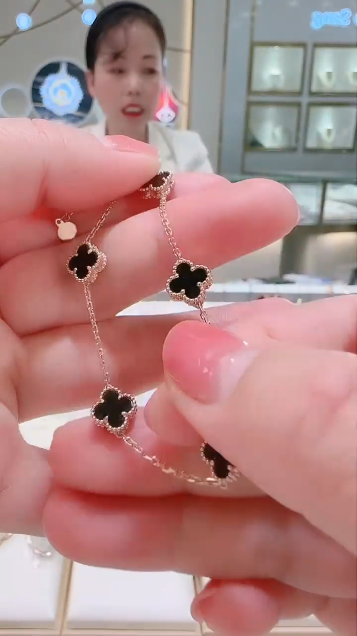 【闪购商品】玛瑙/玉髓手链18K金镶嵌手链