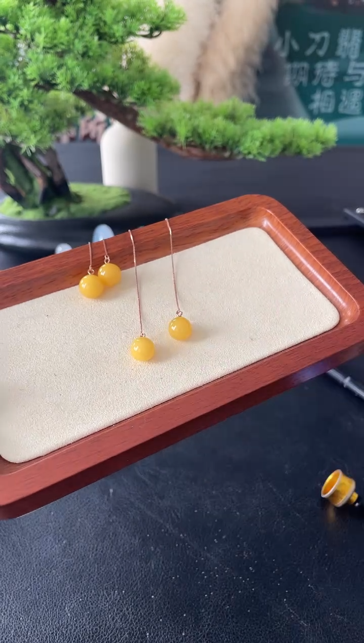 【闪购商品】翡翠耳饰18K金镶嵌耳饰多样性发一