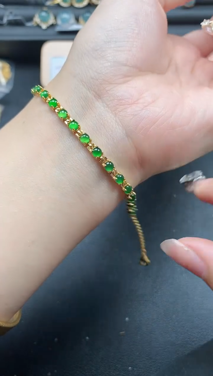 翡翠戒指银S925镶嵌551-3