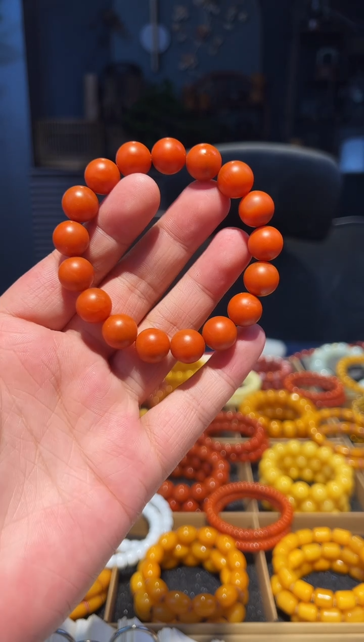 未镶嵌手串南红玛瑙12+500目