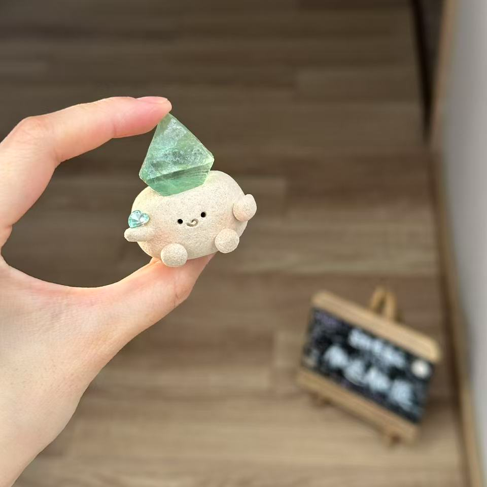 水晶小豆丁高品质八面体盈石