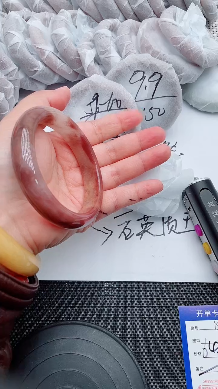 未镶嵌手镯石英质玉82-54-55