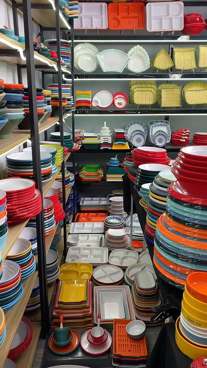 密胺橙白5009肠粉盘=25个