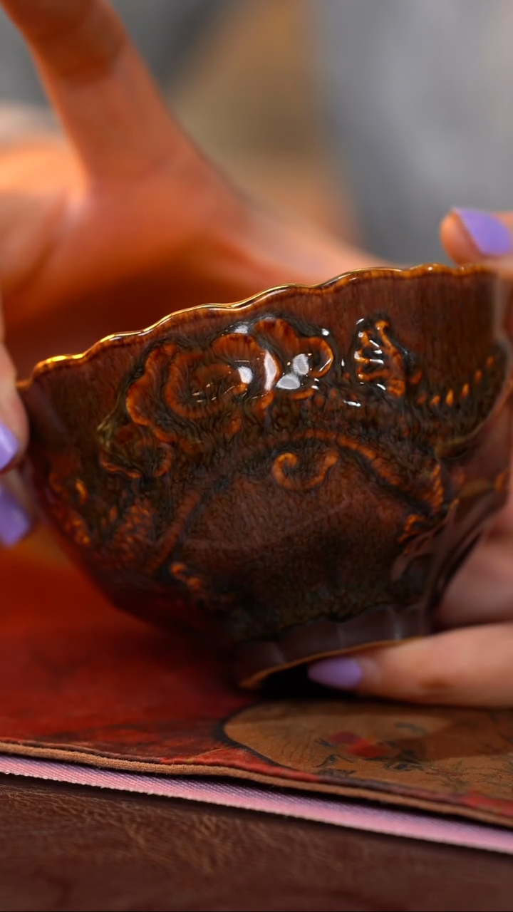 茶杯紫砂【宜景窑系列】丁款龙杯
